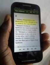 Lire la Genèse en duungooma sur un smartphone android